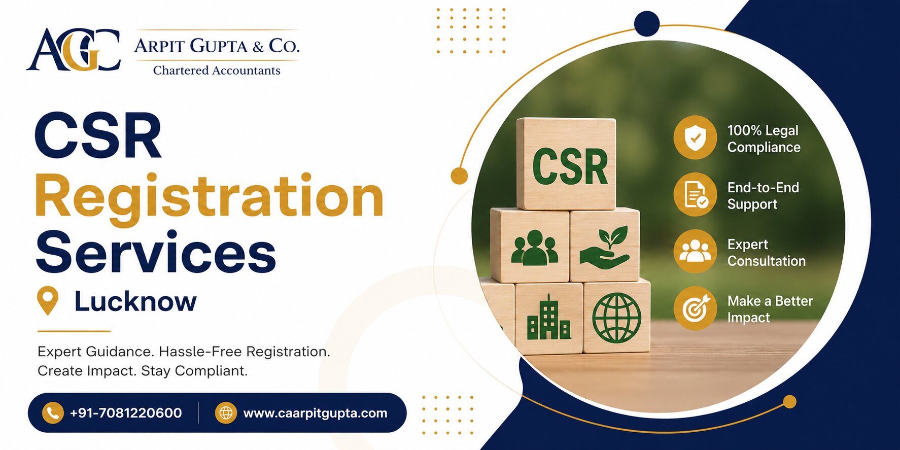 Get CSR Registration Services in Lucknow by CA Arpit Gupta & Co.