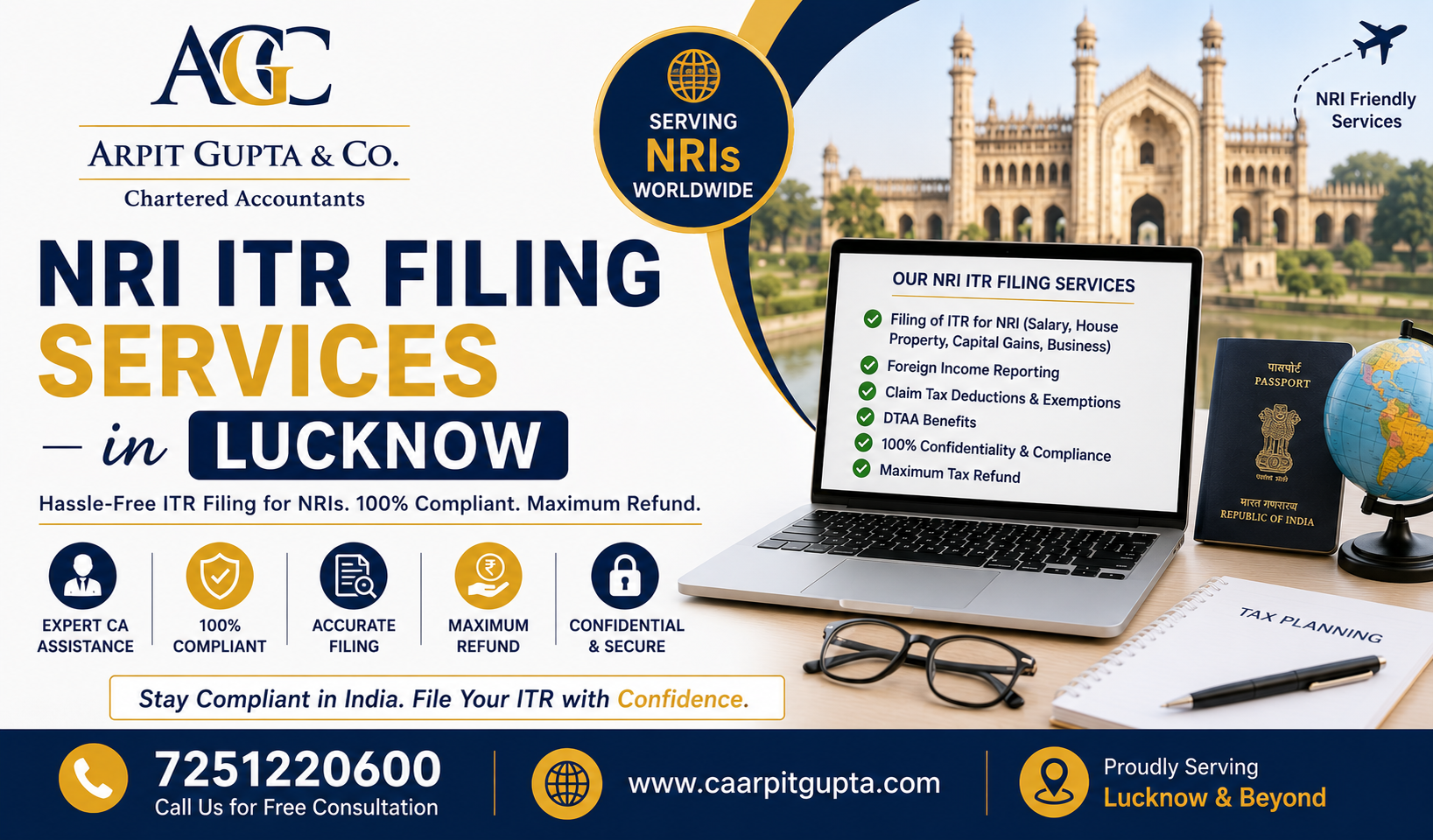 NRI ITR Filing Services in Lucknow